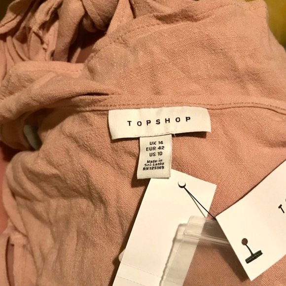 Topshop Botton Front Slouchy Tank Top - Picture 4 of 6